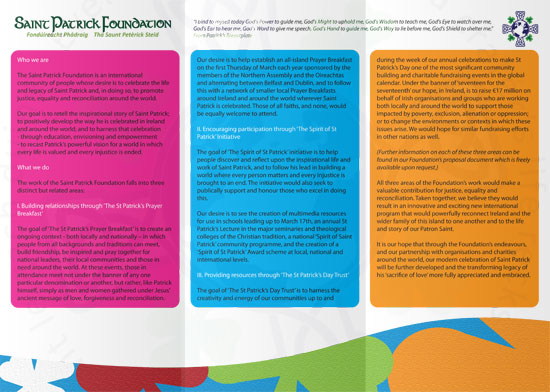 St Patrick Foundation Brochure